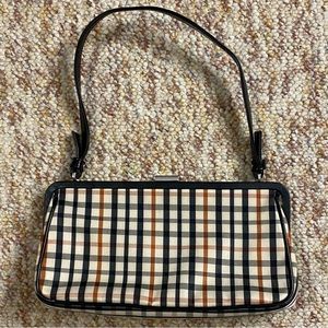 Vintage Nine West checkered print purse